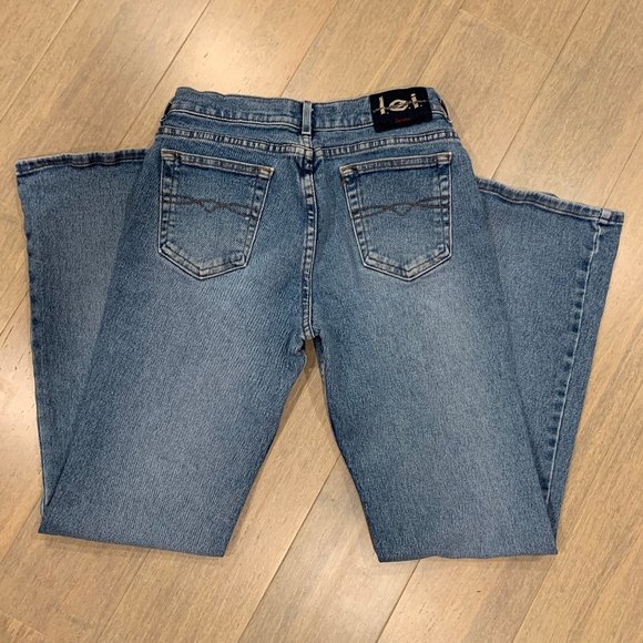 Vintage 90s l.e.i flare jeans, great condition - Picture 8 of 15